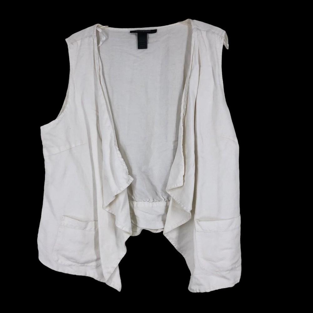 Ashley Stewart Open Front Cardigan w/2 Front Pockets, Lagen Look, 22W/24W